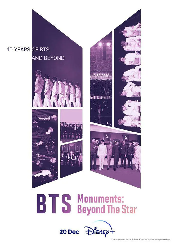 BTS纪念碑：超越星辰 BTS Monuments: Beyond the Star的海报